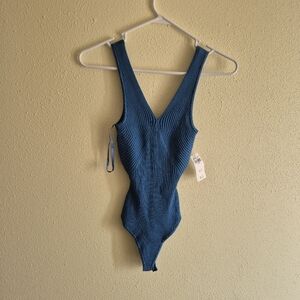 Abercrombie And Fitch Blue Bodysuit XS